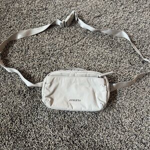 Athleta Cream Belt Bag